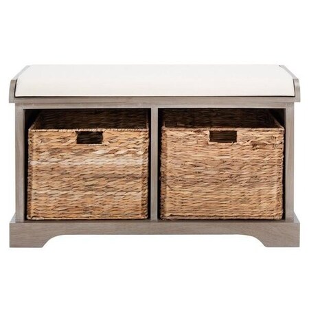Safavieh Freddy Storage Bench- Winter Melody - 19.9 X 16.1 X 33.5 In. AMH5736G